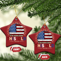 Dont Know How To Act My Age Christmas Ornament Vintage Funny Old Man Saying American Flag - Wonder Print Shop