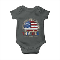 Dont Know How To Act My Age Baby Onesie Vintage Funny Old Man Saying American Flag - Wonder Print Shop