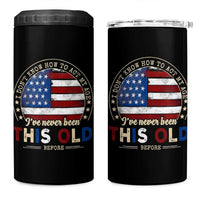 Dont Know How To Act My Age 4 in 1 Can Cooler Tumbler Vintage Funny Old Man Saying American Flag - Wonder Print Shop