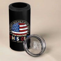 Dont Know How To Act My Age 4 in 1 Can Cooler Tumbler Vintage Funny Old Man Saying American Flag - Wonder Print Shop