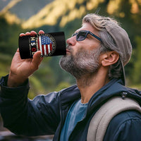 Dont Know How To Act My Age 4 in 1 Can Cooler Tumbler Vintage Funny Old Man Saying American Flag - Wonder Print Shop