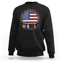 Dont Know How To Act My Age Sweatshirt Vintage Funny Old Man Saying American Flag - Wonder Print Shop
