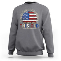 Dont Know How To Act My Age Sweatshirt Vintage Funny Old Man Saying American Flag - Wonder Print Shop