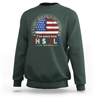Dont Know How To Act My Age Sweatshirt Vintage Funny Old Man Saying American Flag - Wonder Print Shop