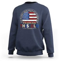 Dont Know How To Act My Age Sweatshirt Vintage Funny Old Man Saying American Flag - Wonder Print Shop