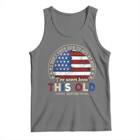 Dont Know How To Act My Age Tank Top Vintage Funny Old Man Saying American Flag - Wonder Print Shop