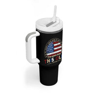 Dont Know How To Act My Age Tumbler With Handle Vintage Funny Old Man Saying American Flag - Wonder Print Shop