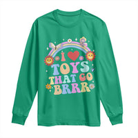 Funny Embarrassing Long Sleeve Shirt I Love Toys That Go Brrr Adult Humor - Wonder Print Shop