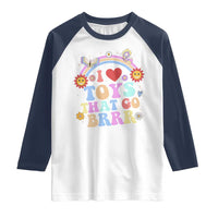 Funny Embarrassing Raglan Shirt I Love Toys That Go Brrr Adult Humor - Wonder Print Shop