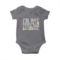 Retired Grandma Baby Onesie Funny Retirement Gifts For Grandma - Wonder Print Shop