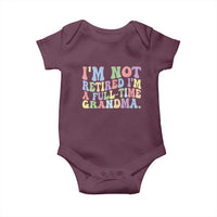 Retired Grandma Baby Onesie Funny Retirement Gifts For Grandma - Wonder Print Shop