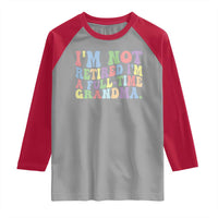 Retired Grandma Raglan Shirt Funny Retirement Gifts For Grandma - Wonder Print Shop