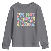 Retired Grandma Youth Sweatshirt Funny Retirement Gifts For Grandma - Wonder Print Shop