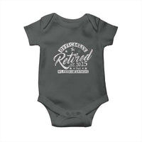 Vintage Retired 2025 Baby Onesie Funny Retirement Not My Problem Anymore