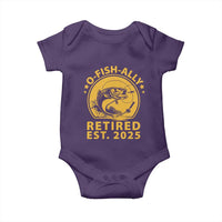 Fishing Retirement Baby Onesie O-Fish-Ally Retired 2025 For Fisherman