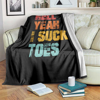 Funny Inappropriate Embarrassing Throw Blanket Funny Foot Fetish Sucking Toes Cringe Offensive Humor - Wonder Print Shop