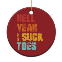 Funny Inappropriate Embarrassing Christmas Ornament Funny Foot Fetish Sucking Toes Cringe Offensive Humor - Wonder Print Shop