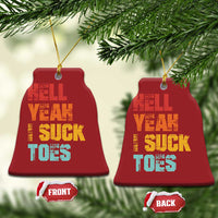 Funny Inappropriate Embarrassing Christmas Ornament Funny Foot Fetish Sucking Toes Cringe Offensive Humor - Wonder Print Shop