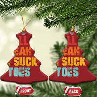 Funny Inappropriate Embarrassing Christmas Ornament Funny Foot Fetish Sucking Toes Cringe Offensive Humor - Wonder Print Shop