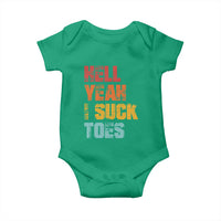 Funny Inappropriate Embarrassing Baby Onesie Funny Foot Fetish Sucking Toes Cringe Offensive Humor - Wonder Print Shop
