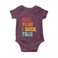 Funny Inappropriate Embarrassing Baby Onesie Funny Foot Fetish Sucking Toes Cringe Offensive Humor - Wonder Print Shop