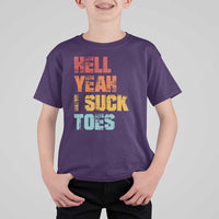 Funny Inappropriate Embarrassing T Shirt For Kid Funny Foot Fetish Sucking Toes Cringe Offensive Humor - Wonder Print Shop