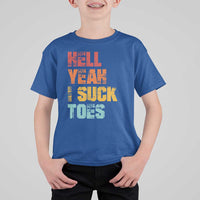 Funny Inappropriate Embarrassing T Shirt For Kid Funny Foot Fetish Sucking Toes Cringe Offensive Humor - Wonder Print Shop