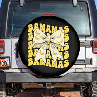 Bananas Coquette Bow Spare Tire Cover Retro Banana Lovers Women Girls Kids