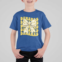 Bananas Coquette Bow T Shirt For Kid Retro Banana Lovers Women Girls Kids