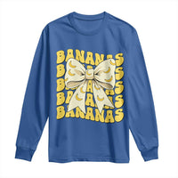 Bananas Coquette Bow Long Sleeve Shirt Retro Banana Lovers Women Girls Kids
