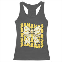 Bananas Coquette Bow Racerback Tank Top Retro Banana Lovers Women Girls Kids
