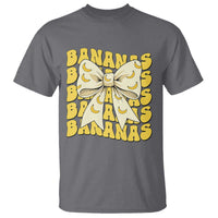 Bananas Coquette Bow T Shirt Retro Banana Lovers Women Girls Kids