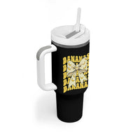 Bananas Coquette Bow Tumbler With Handle Retro Banana Lovers Women Girls Kids