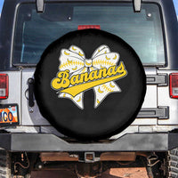 Bananas Coquette Bow Spare Tire Cover Retro Throwback Popular Fruit Humor Banana Classic