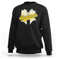 Bananas Coquette Bow Sweatshirt Retro Throwback Popular Fruit Humor Banana Classic