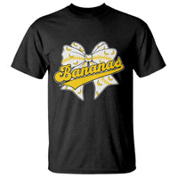 Bananas Coquette Bow T Shirt Retro Throwback Popular Fruit Humor Banana Classic