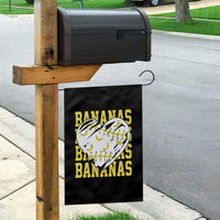 Retro Bananas Garden Flag Vintage Baseball Heart Graphic Game Day Gifts