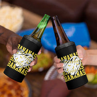 Retro Bananas 4 in 1 Can Cooler Tumbler Vintage Baseball Heart Graphic Game Day Gifts
