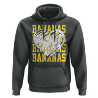 Retro Bananas Hoodie Vintage Baseball Heart Graphic Game Day Gifts