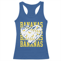 Retro Bananas Racerback Tank Top Vintage Baseball Heart Graphic Game Day Gifts