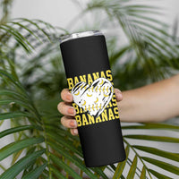 Retro Bananas Skinny Tumbler Vintage Baseball Heart Graphic Game Day Gifts