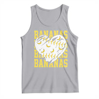 Retro Bananas Tank Top Vintage Baseball Heart Graphic Game Day Gifts