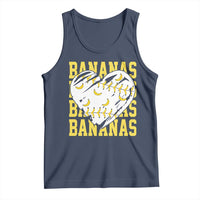 Retro Bananas Tank Top Vintage Baseball Heart Graphic Game Day Gifts