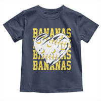 Retro Bananas Toddler T Shirt Vintage Baseball Heart Graphic Game Day Gifts