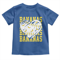 Retro Bananas Toddler T Shirt Vintage Baseball Heart Graphic Game Day Gifts