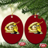 Baseball Banana Ceramic Ornament Funny Baseball Glove Drip Kids Youth Boys Girls