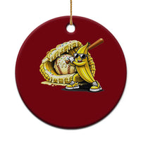 Baseball Banana Ceramic Ornament Funny Baseball Glove Drip Kids Youth Boys Girls