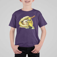 Baseball Banana T Shirt For Kid Funny Baseball Glove Drip Kids Youth Boys Girls