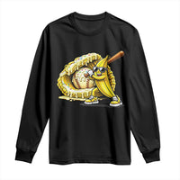 Baseball Banana Long Sleeve Shirt Funny Baseball Glove Drip Kids Youth Boys Girls