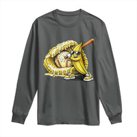 Baseball Banana Long Sleeve Shirt Funny Baseball Glove Drip Kids Youth Boys Girls